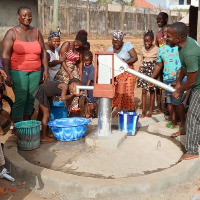 Villagers happy to have access to clean water 