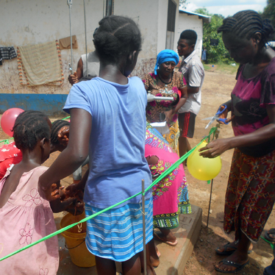 Safe water celebration by the families
