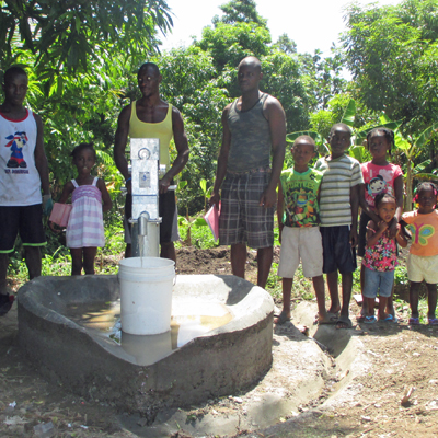 Hand pump installed on New Well