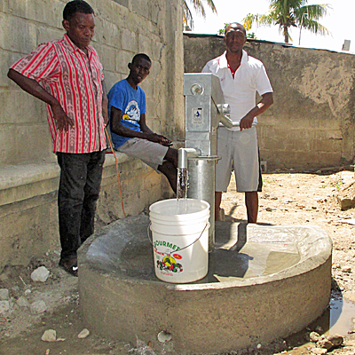 Drawing Water from New Well