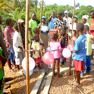 Celebration of new well