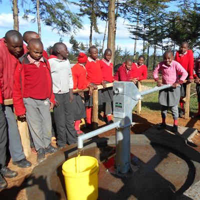 New Well pumping safe clean water!