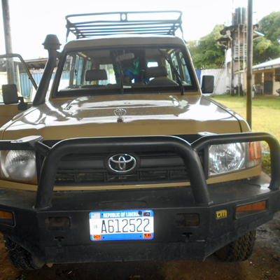 Front View of new Landcruiser