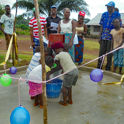 Children enjoying the wonderful fresh water!