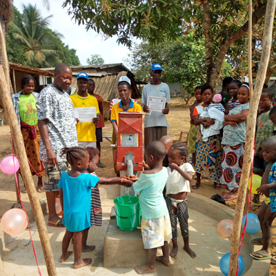 Village Children by New Well