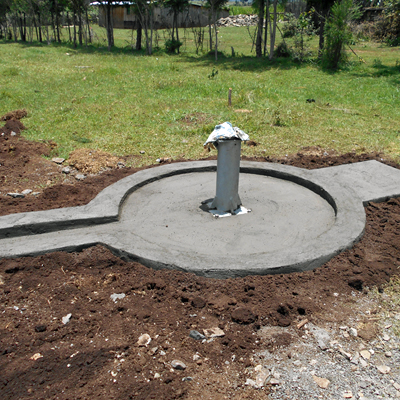 Newly completed Pump Pad