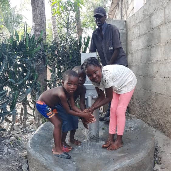 Children by new Well