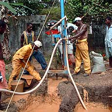 Africans Drill Wells