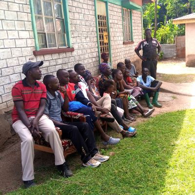Mack Odemba Community members attending the workshop