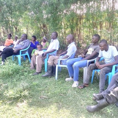 Tipo Njugu Community members during the training