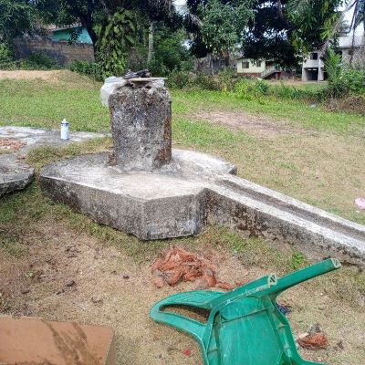 Village hand pump before repairs 