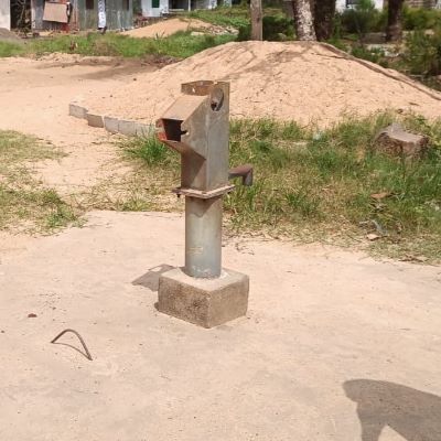 Village well before rehabilitation