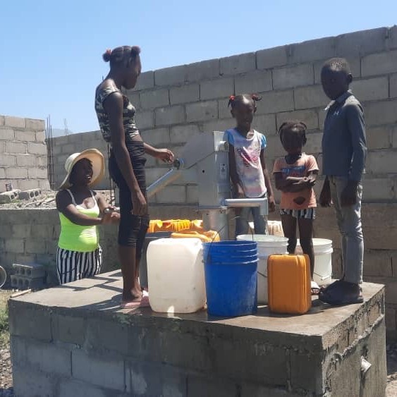 Fetching water from New Well