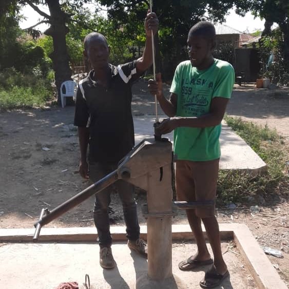 Feden working with Well Caretaker