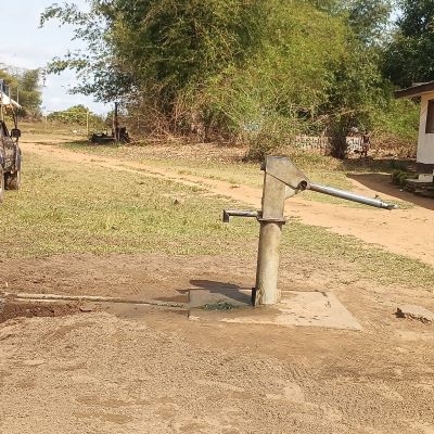 Village hand pump before rehabilitation 