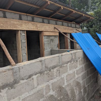 Community washroom construction underway