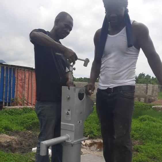 Installing Afridev Handpump on new well