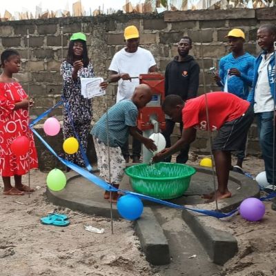 Grateful community's new well