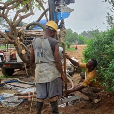 Well construction in progress