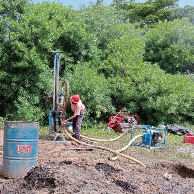 Well drilling in progress