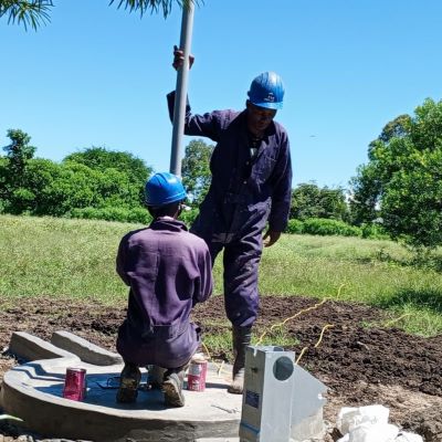 Hand pump installations underway