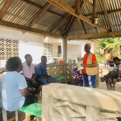 Villagers attending Health and Hygiene training workshop