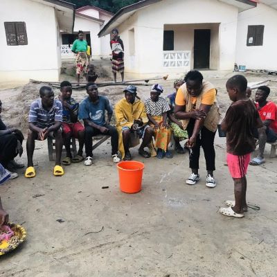 Health and Hygiene training class in progress