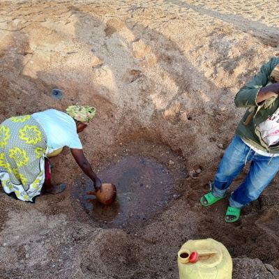 This is Ndithi village old water source 