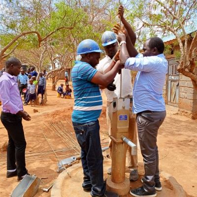 Pump undergoing repairs