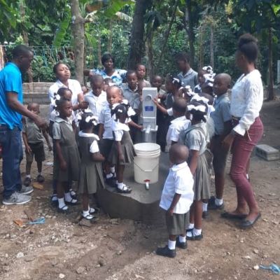 Checking out the well