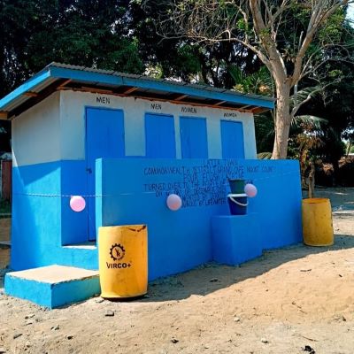Community's new latrine 