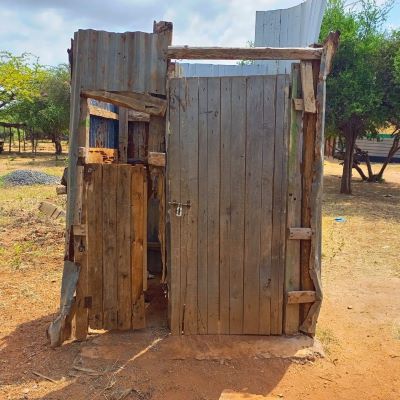 Levuni primary School's old latrine 