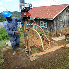 Anthony using new Mud Pump