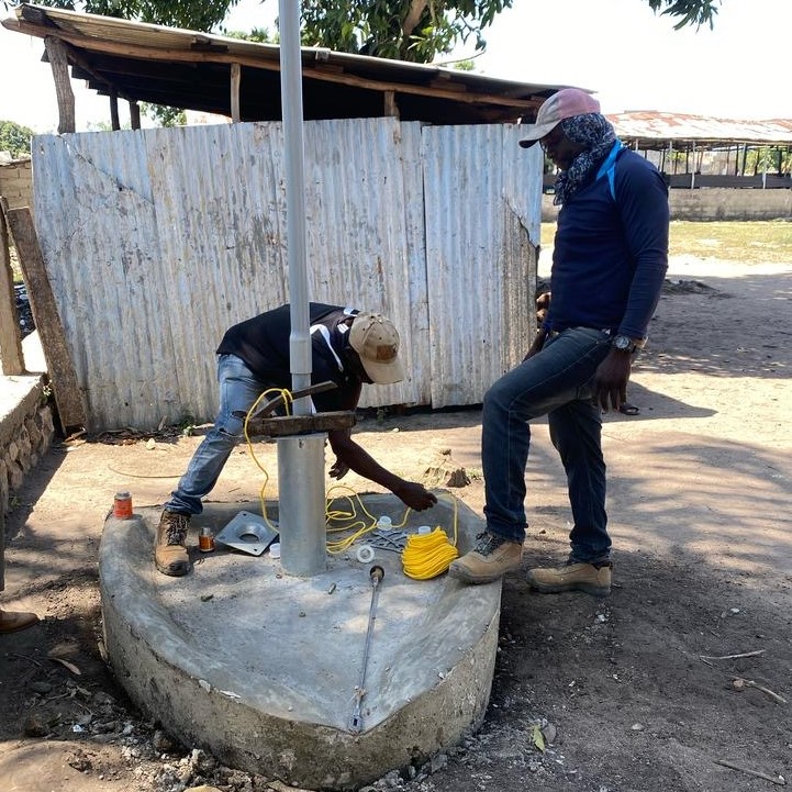 Planting new handpump