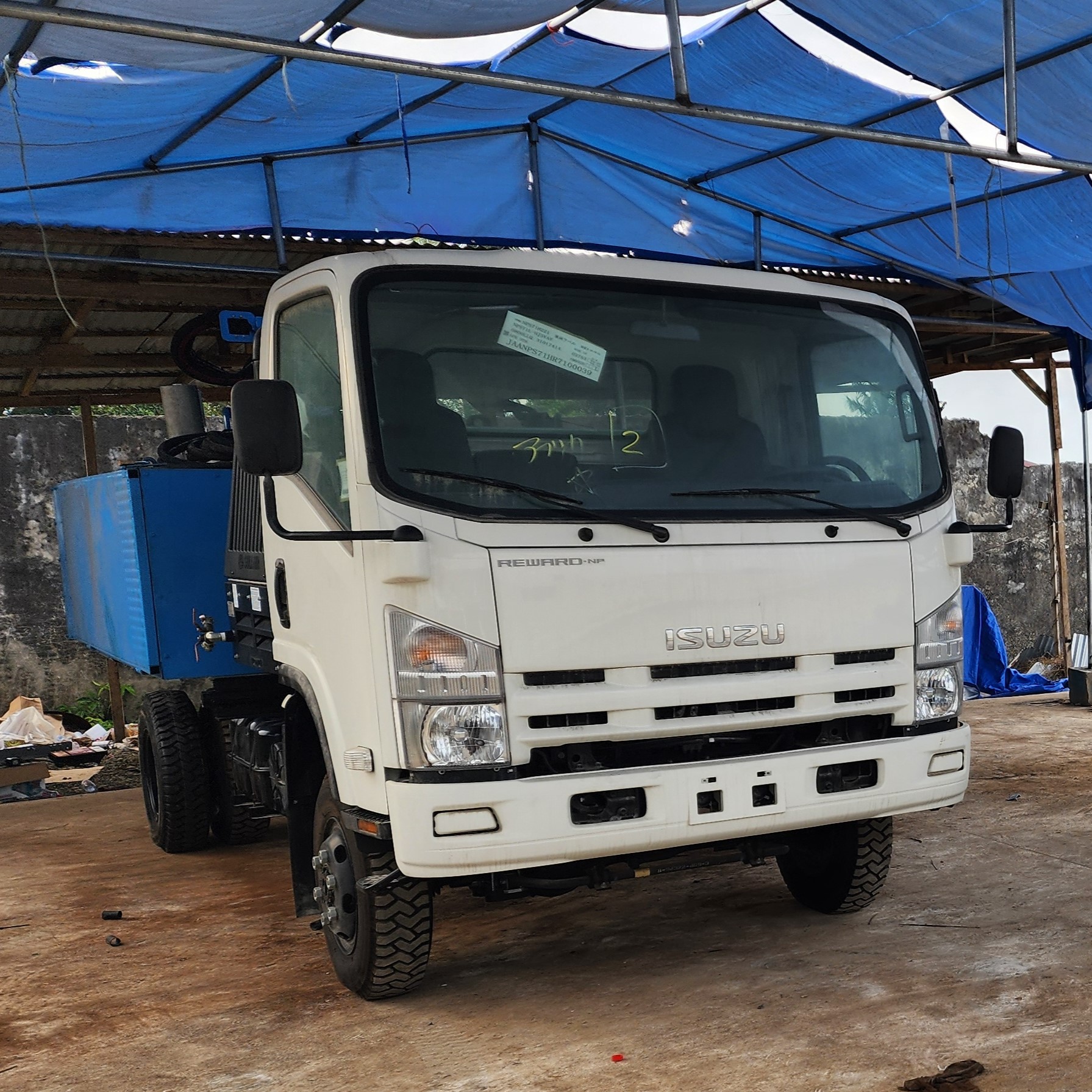 Rig now mounted on drill truck