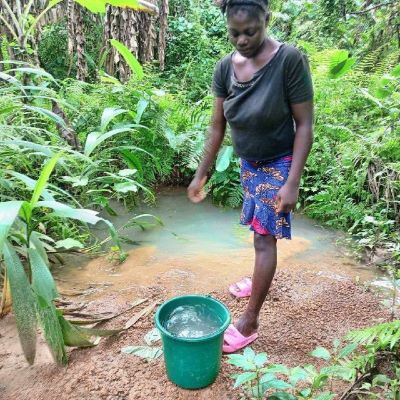 Community's old water source 