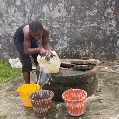 Community's old water source 
