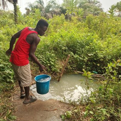 Community's old water source 