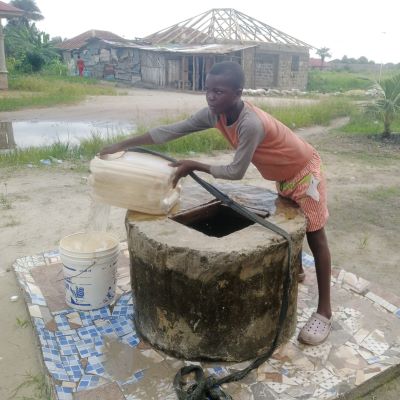 Community's old water source 