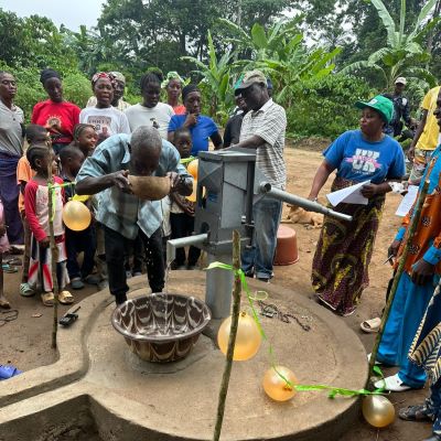 Grateful for clean drinking water 