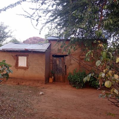A villager's home in Kakitya village