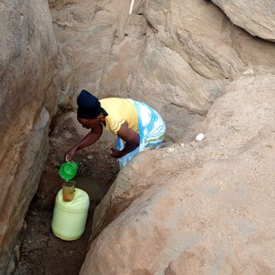 Community's old water source 