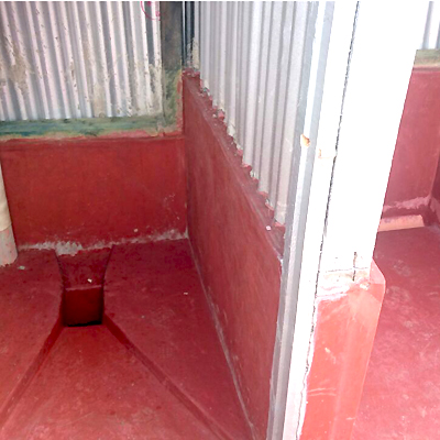 Inside view of Latrine