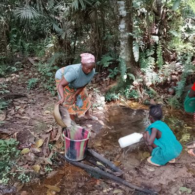 Community's old water source 