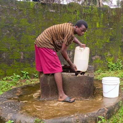 Community's old water source 