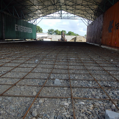 Underside of Newly Installed Trusses