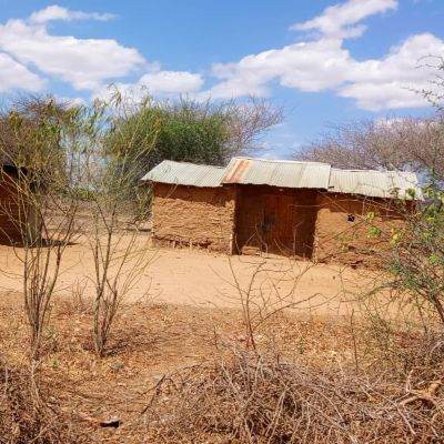 A view of a villager's home in Kwa Nzili village