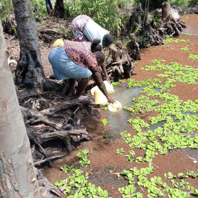 Community's old water source 