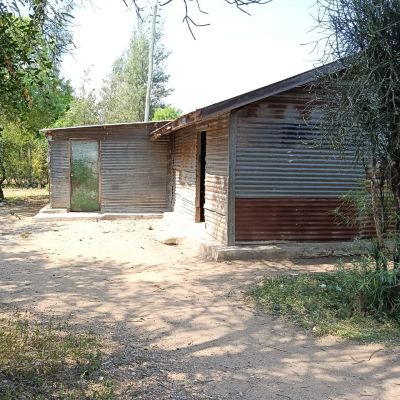 Villagers' homes in St. Meshack's Rangita Church community