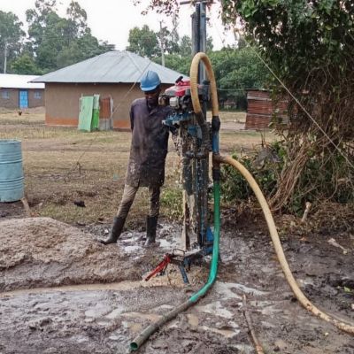 Well construction in progress 